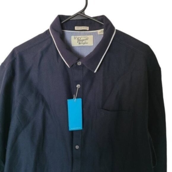 Original Penguin Heritage Slim Fit Navy Shirt XXL - Picture 5 of 16